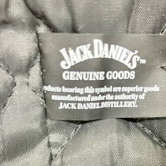 Vintage Jack Daniels Field Tester Varsity Jacket Steer Brand Wool/Leather Sz M - Picture 3 of 15